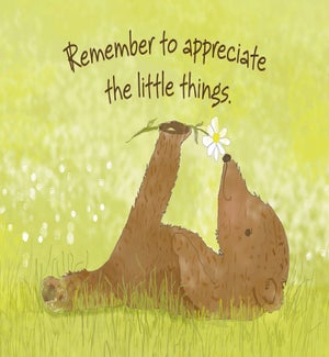 MAGNET/Bear smelling flower