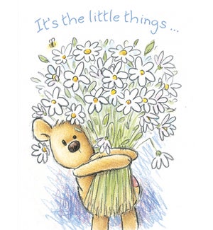 TY/Teddy Bear holding daisies