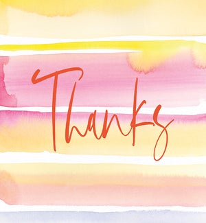 TY/"Thanks" On Watercolor