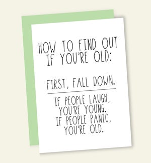 BD/HOW TO FIND OUT YOU'RE OLD