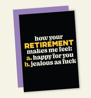 RT/HAPPY FOR YOU / JEALOUS
