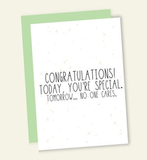 CO/TODAY YOU'RE SPECIAL...