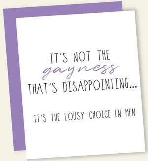 ED/LOUSY CHOICE OF MEN