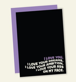 RO/ILY. I LOVE YOUR DREAMS.
