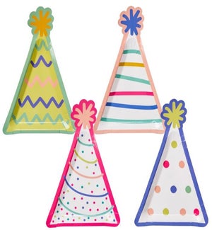 PLATE/Birthday Hats - Asst.