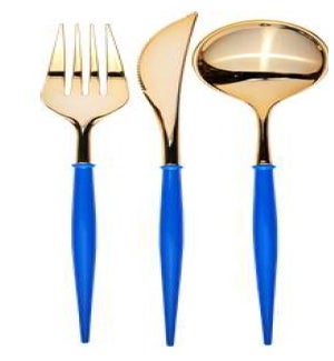 CUTLERY/Gold & Blue