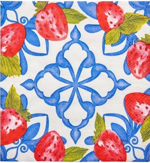 NAPKIN/Bleu Strawberries