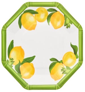 PLATE/Lemon & Stem - 8"