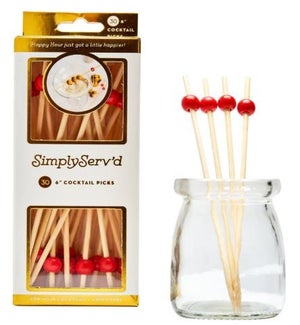 PARTYPICK/Scarlet 30pk