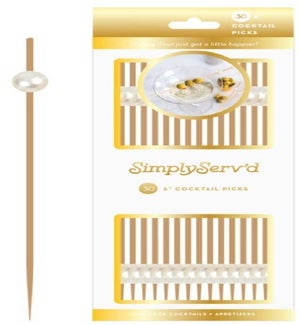 PARTYPICK/Pearl White - 30pk