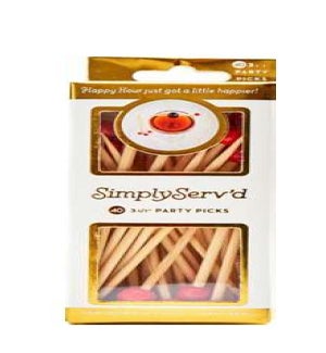PARTYPICK/Scarlet 40pk