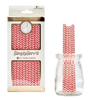 COCKTAILSTRAW/Scarlet Chevron
