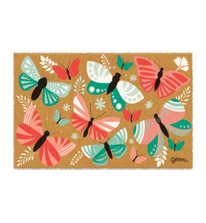 MAT/Teal and Pink Butterflies