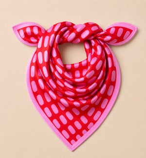 SCARF/Pink and Red Confetti