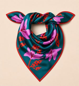 SCARF/Bold Lily Floral