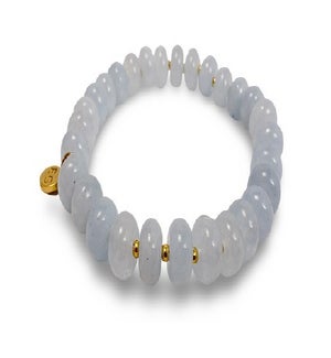 BRACELET/Rondelle Cloudy Blue