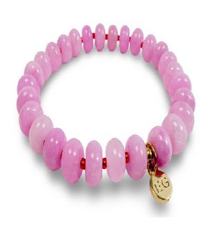 BRACELET/Rondelle Pink Quartz