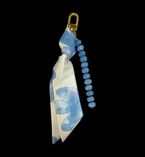 BAGCHARM/Blue & Red Floral