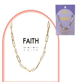 NECKLACE/Faith - Prl Chain