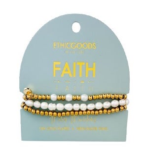 BRACELETSET/Faith - Gold