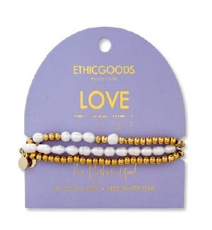 BRACELETSET/Love - Gold