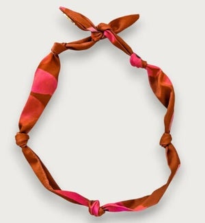 NECKLACE/Brown & Pink Floral
