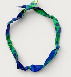 NECKLACE/Blue Green Leopard