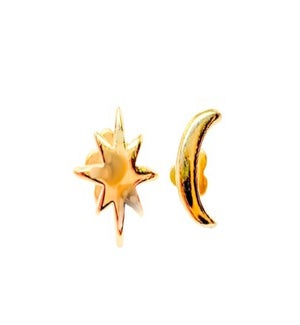 EARRINGS/Star & Moon