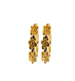 EARRING/Flower Hoops