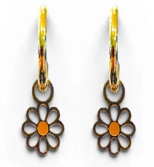 EARRING/Daisy Hoops
