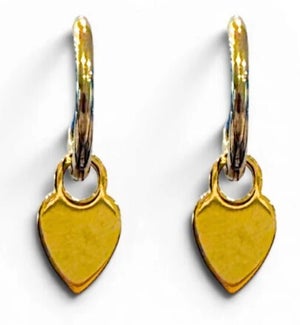 EARRING/Heart Hoops