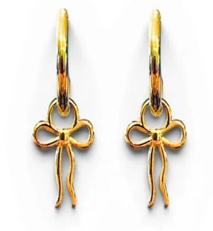 EARRING/Bow Hoops