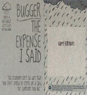 BD/Bugger The Expense I Said