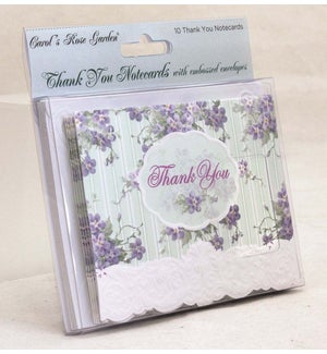 TYCARDS/Lilacs & Teal Stripe