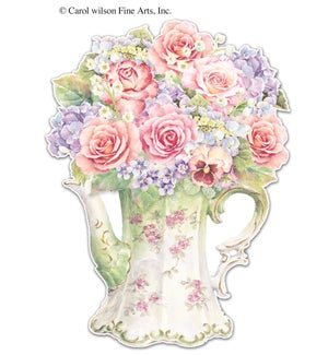 BL/Flowers Teapot (CGBL1134)