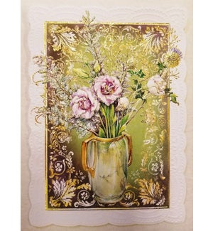 SY/Golden Flower Vase
