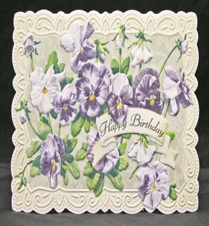 BD/Purple & White Pansies