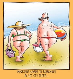 BD/Older Couple In Thongs