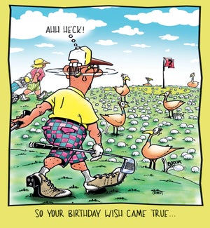 BD/Golfer Trying To Find Ball