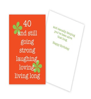BD/40 And Still Going