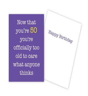 BD/Now That You're 50