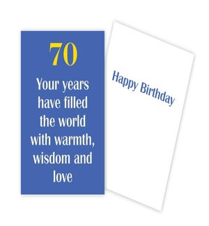 BD/70 Wisdom & Love