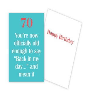 BD/70 Back In My Day