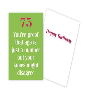 BD/75 Just a Number