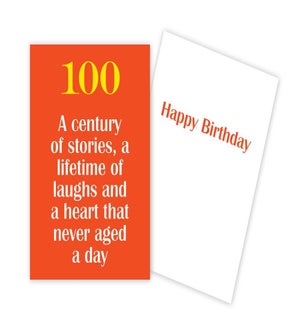 BD/100 Never Aged A Day