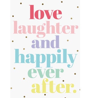 WD/Love Laughter Happily Ever