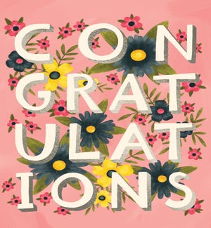 CO/Pink Floral Congrats