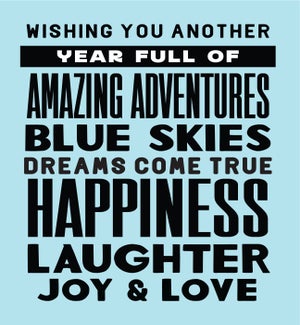 BD/Wishing You Another Year…