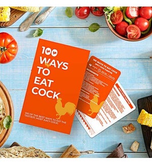 CARDPACK/100 Ways To Eat Cock