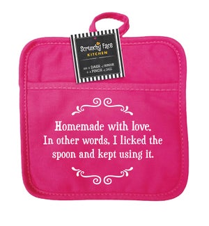 POTHOLDER/Licked the spoon